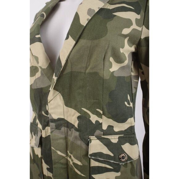 Zadig & Voltaire Womans Virginia Camo Blazer Jacket S Green Kaki Camouflage NWT - Picture 5 of 7